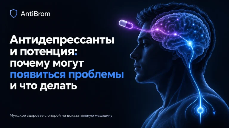 Мужской профиль с нейронной сетью и лекарственным сигналом