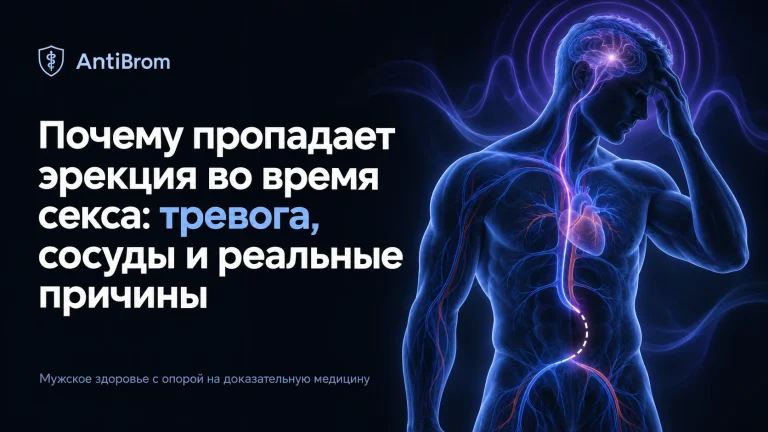 Мужской силуэт с нервно-сосудистым импульсом и тревожной волной
