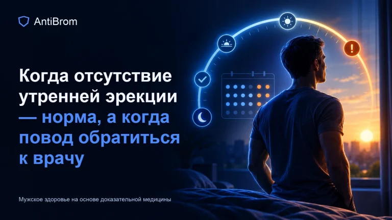 Мужчина на рассвете с календарём и шкалой регулярности утренней эрекции