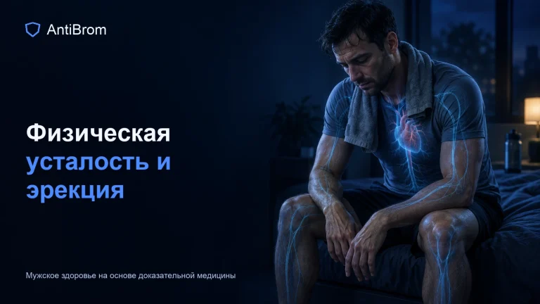 Уставший мужчина с ослабленным мышечным и сосудистым сигналом