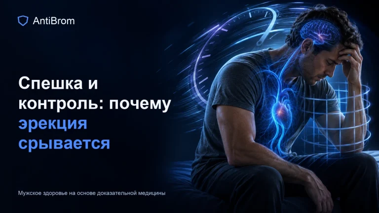 Напряжённый мужчина с быстрым контуром контроля и прерванным нервно-сосудистым сигналом